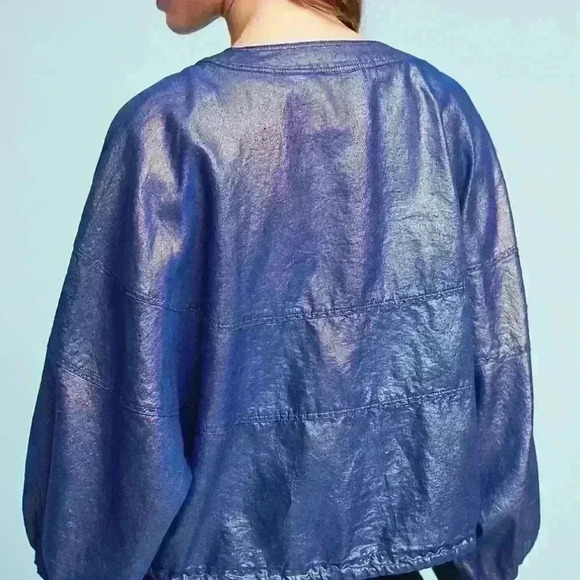 Elevenses Raquel Bubble Dolman Sleeves Linen Blend Jacket - Picture 2 of 8